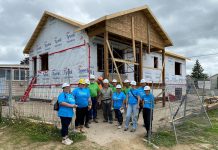 In August, volunteers from Eastway Property Management helped Habitat for Humanity Northumberland with its latest build at 57 Queen Street in the Village of Hastings. The Town of Cobourg has donated land at 604 Daintry Crescent to the non-profit affordable housing organization so it can build a single detached home. (Photo: Habitat for Humanity Northumberland / Facebook)