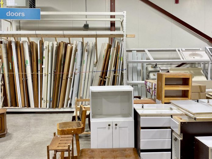 If you are renovating your home and have unwanted doors, windows, and cabinets, you can donate them to a Habitat ReStore. These items are often highly requested at the ReStores and are a good source of revenue for the organization.  (Photo courtesy of Habitat for Humanity Peterborough & Kawartha Region)