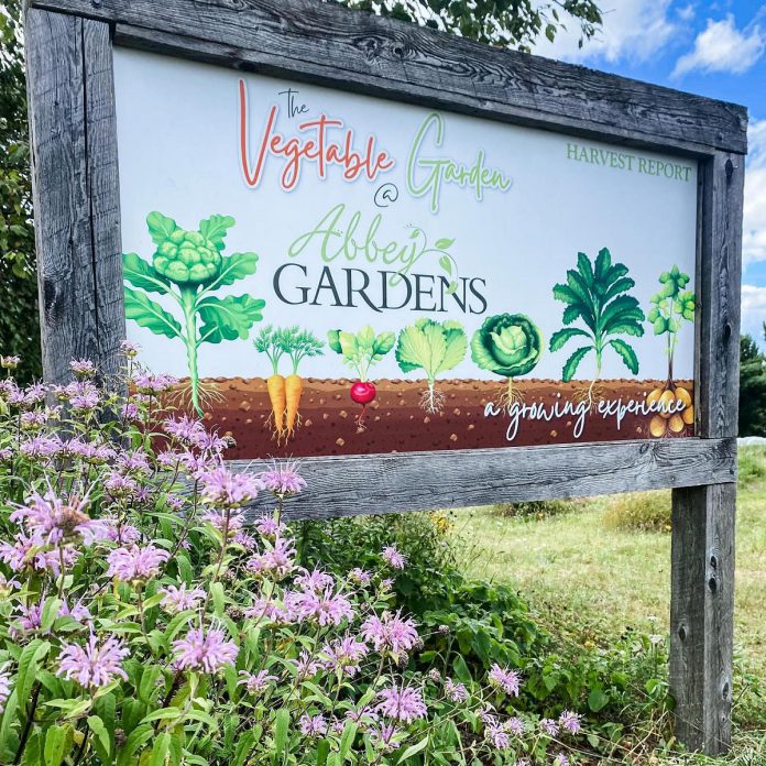 Abbey Gardens in Haliburton has transformed a former gravel pit into a place of bounty. Guests are invited to explore their vegetable garden during their visit. (Photo: Abbey Gardens)