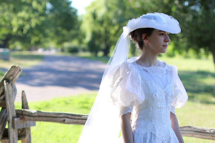 During "Tying the Knot: Early Wedding Traditions" at Lang Pioneer Village Museum on August 14, 2022, the museum's best and most fashionable costumes will be on display throughout the village as well as a few brides dressed for their big day. The event also includes a 19th-century fashion show presented in partnership with Pickering Museum Village. (Photo courtesy of Lang Pioneer Village Museum)