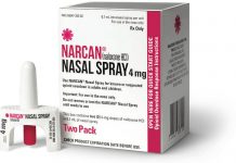 Naloxone, a lifesaving medication that temporarily reverses the deadly effects of opioid overdose, is available as an easy-to-administer, fixed-dose intranasal spray. (Photo: Narcan)