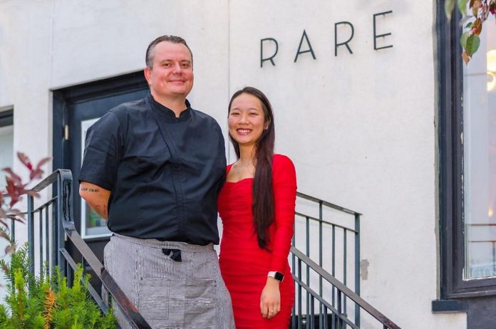 Chefs Andrew Eric Lewin and Haley Mai Dong are the new owners of Rare Culinary Arts Studio in downtown Peterborough and are reopening the business as a fine dining restaurant on August 31, 2022. (Photo courtesy of Rare Culinary Arts Studio)