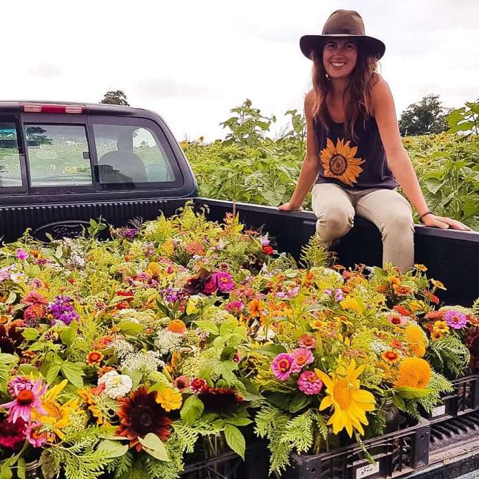 For the second year in a row, Ursula Kressibucher and her team at The Sunflower Farm in Beaverton created 150 mason jar bouquets, with the help of volunteers from the Beaverton Horticultural Club and the Cannington Horticultural Society, to donate to local residents and seniors at Lakeview Manor in Beaverton. (Photo: The Sunflower Farm / Instagram) 