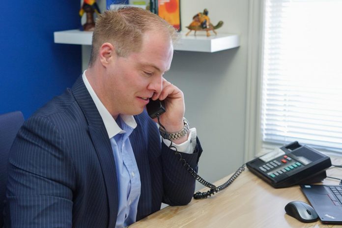 Adam McInroy at work in his office at McInroy & Associates Private Wealth Management in Bobcaygeon.  Adam and his team take their time to understand a client's retirement picture before presenting the possible options that are in the best interest of the client. (Photo: McInroy & Associates Private Wealth Management)