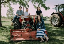 The Cornish family of Indian River Acres (Kevin Cornish and Janet Dawson and their sons Liam and Lucas) are the Peterborough County Federation of Agriculture's 2022 Farm Family of the Year. (Photo courtesy of Cornish family)