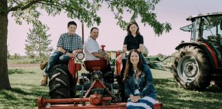 The Cornish family of Indian River Acres (Kevin Cornish and Janet Dawson and their sons Liam and Lucas) are the Peterborough County Federation of Agriculture's 2022 Farm Family of the Year. (Photo courtesy of Cornish family)