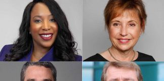 Presented by Innovation Cluster Peterborough and the Kawarthas, "Living and Working in a Digital-First World - Technologies and Trends Shaping the Future" on October 13, 2022 will be facilitated by Innovation Cluster board chair Nicole Stephenson (upper left) and feature three expert panellists from the board: Christine Crandell (upper right), Jason Wight (lower left), and Charlie Atkinson (lower right). The free event takes place from 6:30 to 8:30 p.m. at Showplace Performance Centre in downtown Peterborough. (Supplied photos)