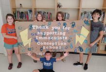Immaculate Conception Catholic Elementary School in Peterborough's East City has been accepted for the Indigo Love of Reading Foundation's annual Adopt a School Program. From September 12 to October 2, every dollar raised in-store at Chapters Peterborough on Lansdowne Street or online will go to the school for new books for the school library. (Photo: Nicole Tripp)