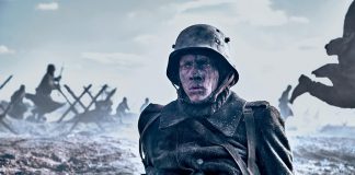 The first German-made adaptation of the iconic 1929 anti-war novel, "All Quiet on the Western Front" tells the story of a young German soldier on the Western Front during World War I. After debuting at the Toronto Film Festival in September and after a limited theatrical release on October 14, the film will arrive on Netflix on Friday, October 28th. (Photo: Reiner Bajo)