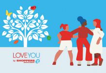 Shoppers Drug Mart's fall LOVE YOU Giving Shelter campaign from September 10 to October 14, 2022 is raising funds for more than 300 women shelters and transition houses across Canada, including YWCA Peterborough Haliburton. People can visit a local Shoppers Drug Mart to purchase and personalize an icon that will be prominently displayed on the store's campaign tree. (Graphic: Shoppers Drug Mart)