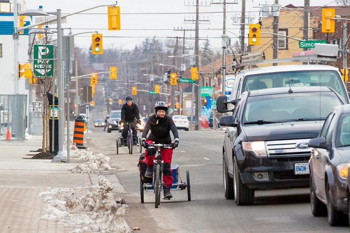 With its Winter Wheels program, B!KE: the Community Bike Shop in Peterborough helps to encourage year-round biking by overcoming weather-related barriers. (Photo courtesy of B!KE)