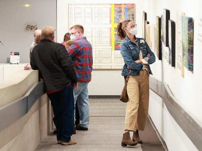 For those who prefer to see the artworks in the Art Gallery of Peterborough's "It's All About ART" online auction in person, the Gallery is hosting an auction preview exhibit until November 6, 2022. (Photo: Zach Ward / We Design Group)