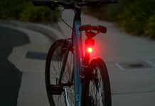 Fortified locking bicycle lights mounted to a bike. (Photo: Richard Masoner / Flickr)