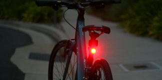 Fortified locking bicycle lights mounted to a bike. (Photo: Richard Masoner / Flickr)