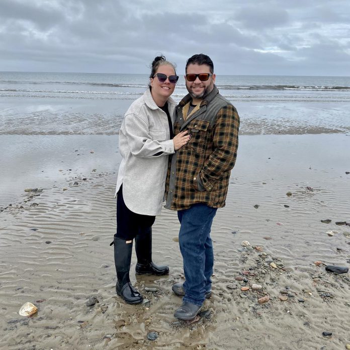 Peterborough residents Olivia and Paul Rellinger Jr. won't forget their vacation in Nova Scotia after discovering a suspected human skull while walking along Big Glace Bay Beach at Port Caledonia on Cape Breton Island. (Photo courtesy of Paul Rellinger Jr.)