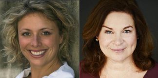 Bobcaygeon's Globus Theatre presents Comedy October at the Lakeview Arts Barn kicks off with Jennine Profeta's all-female comedy ensemble "Girls Nite Out" on October 21 and 22, 2022, followed by Linda Kash's "Klusterfork's Hilarious Hallowe'en" on October 29. (kawarthaNOW collage)