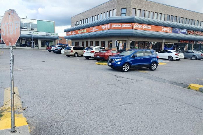 What can you imagine for the parking lot in Market Plaza in downtown Peterborough? (Photo: GreenUP)