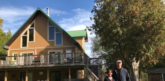 Anne and Steve Wildfong, owners of Lake Edge Cottages Inc., received over $85,000 from the federal Tourism Relief Fund to improve their environmental impact. A member of Green Economy Peterborough, Lake Edge Cottages is beginning construction this fall as they work toward installing solar panels, electric car chargers, and signage. (Photo courtesy of Steve and Anne Wildfong)