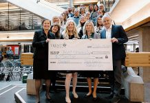 Trent University and the Joyce Family Foundation announced the $2.5 million Joyce Family Foundation Bursary Endowment Fund on October 14, 2022. The bursary will be available to four undergraduate students in any field of study per year with preference given to students who come from the City or County of Peterborough, Durham Region, and Haliburton County. (Photo courtesy of Trent University)