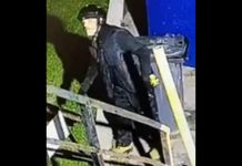 The suspect in a break-and-enter at a Lindsay business on October 9, 2022. (Police-supplied photo)