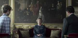 Imelda Staunton stars as Queen Elizabeth with Elizabeth Debicki as Princess Diana and Dominic West as Prince Charles in the firth season of The Crown, which depicts the most turbulent era of the Queen's reign in the 1990s. It premieres on Netflix on Wednesday, November 9 and, following calls for sensitivity given the Queen's death, will include a disclaimer the series is a fictionalized portrayal based on historical events. (Photo: Netflix)