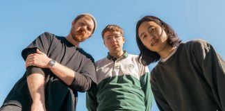 Kawartha Lakes indie pop-rockers Heaps (Warren Frank, Tanner Paré, and Fred Kwon), who released their EP "Little Blue" in July, perform at the Gordon Best in downtown Peterborough on Saturday, October 8 along with Boyhood and vanCamp. (Photo: Mike Neal)