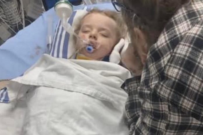 Four-year-old Sophie Foley of Peterborough is on life support after begin struck by a pickup truck after attending the Norwood Fair with her family on October 10, 2022. (Photo via GoFundMe)