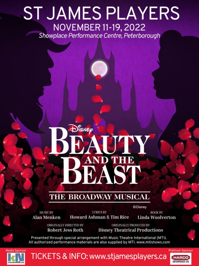 Tickets for the St. James Players production of Disney's "Beauty and the Beast" are available at Showplace Performance Centre. (Poster courtesy of St. James Players)