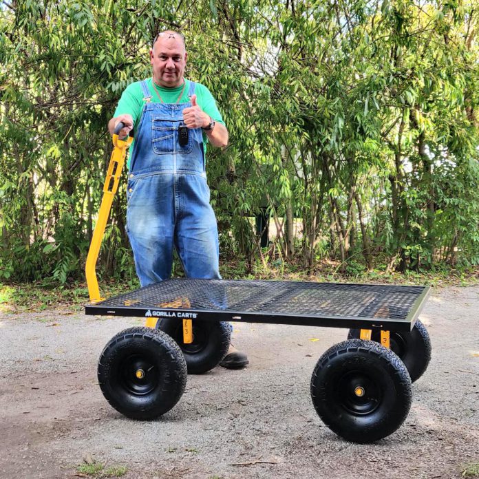 With your support, GreenUP has already been able to purchase a new garden cart for Vern Bastable, Director of Ecology Park, after multiple thefts earlier in the 2022 season. This year, consider the gift of giving back to not-for-profits like GreenUP so community spaces like Ecology Park can be re-built and re-stocked with stolen and damaged goods. (Photo: Tegan Moss, GreenUP Executive Director)