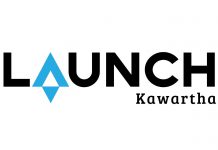 Launch Kawartha is a new entrepreneurship centre in downtown Lindsay designed by the Kawartha Lakes Community Futures Development Corporation (CFDC) and funded by the Kawwartha Lakes Business Community Development Corporation. (Graphic courtesy of Kawartha Lakes CFDC)