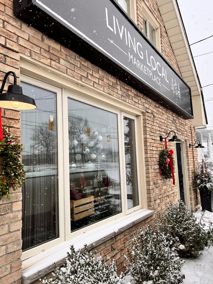 Located at 1179 Chemong Road in Peterborough, Living Local Marketplace is a general store of sorts, featuring artwork, bath and body, food and drink, jewellery and accessories, and goods for the home. (Photo: Alicia Doris)