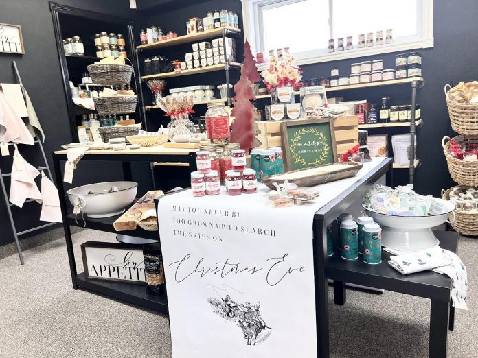 The locally made gourmet food and drink items at Living Local Marketplace are popular for gifting and for people to try themselves. (Photo: Alicia Doris)