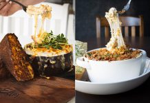 The El (P)'s "Creamy 3-Cheese Chorizo BeerMac" and Capra Toro's "Baked Birra Fromagio" tied as the winners of the 2022 Peterborough Mac + Cheese Festival, held during the month of October and featuring 20 mac and cheese dishes at participating downtown restaurants. (Photos courtesy of Peterborough Downtown Business Improvement Area)