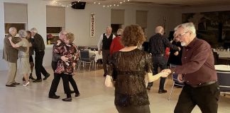 Activity Haven Senior Centre in Peterborough provides a range of social, recreational, and educational programs for adults 50 years of age and older, along with social activities and events such as this Christmas dinner and dance in December 2022. (Photo: Activity Haven / Facebook)