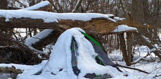 United Way to conduct homelessness count across city and county of Peterborough on November 20 A snow-covered tent in a park in Peterborough, Ontario on December 19, 2022. (Photo: Bruce Head / kawarthaNOW)