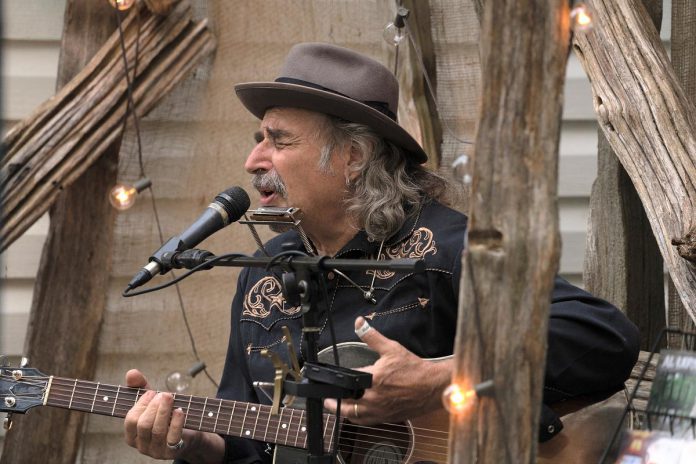 Veteran bluesman Al Lerman headlines the Peterborough Musicians Benevolent Association's musical showcase at Dr. J's BBQ & Brews in downtown Peterborough on Saturday afternoon that also features Al Black, Rick Fines, and Andy Pryde and Po'Boy Jefferys and Calamity Jane. Proceeds from the pay-what-you-can show go towards musicians in need. (Photo: Drew Monrad)