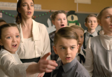 LA Alfonso's short film "One Day in December," with lyrics by Rob Fortin and music by Susan Newman, imagines the experience of a teacher and students ho witnessed the 1916 explosion and fire at the Quaker Oats plant in Peterborough from their classroom at King George Public School. The film, which premiered in May at Public Energy's ‘Erring at King George' multidisciplinary arts festival, is now available for online viewing. (Screenshot: LA Alfonso)