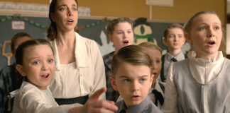 LA Alfonso's short film "One Day in December," with lyrics by Rob Fortin and music by Susan Newman, imagines the experience of a teacher and students ho witnessed the 1916 explosion and fire at the Quaker Oats plant in Peterborough from their classroom at King George Public School. The film, which premiered in May at Public Energy's ‘Erring at King George' multidisciplinary arts festival, is now available for online viewing. (Screenshot: LA Alfonso)