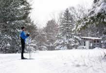 Presented by Wild Rock Outfitters and Kawartha Nordic Ski Club, the 8-Hour Ski Relay for Mental Health takes place on January 22, 2023 at Kawartha Nordic in North Kawartha Township. A group of Peterborough-area skiers will be cross-country skiing to raise funds for the Canadian Mental Health Association Haliburton, Kawartha, Pine Ridge's Garden Homes Project, which aims to provide affordable small homes for vulnerable people in the Peterborough area at risk of homelessness. (Photo: Wild Rock Outfitters / Facebook)