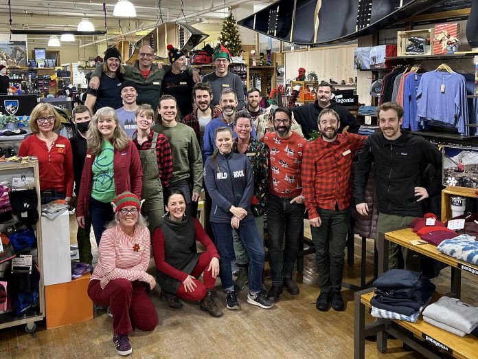 Wild Rock Outfitters, Peterborough's hub for outdoor gear, has been embedding sustainability values into their business for decades. They are continuing to do so as a member of Green Economy Peterborough. (Photo courtesy of Tori Silvera)