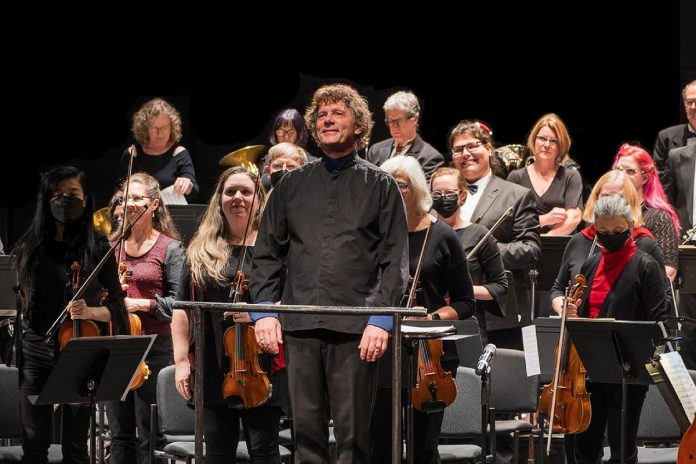 Peterborough Symphony Orchestra music director and conductor Michael Newnham invites you to "An Intimate Welcome" at Showplace Performance Centre in downtown Peterborough on February 4, 2023. The third concert of the 2022-23 season will include the orchestra's five principal string players performing work by Dvorák, the orchestra's wind players performing work by Mozart and Gounod, and more. (Photo: Huw Morgan)