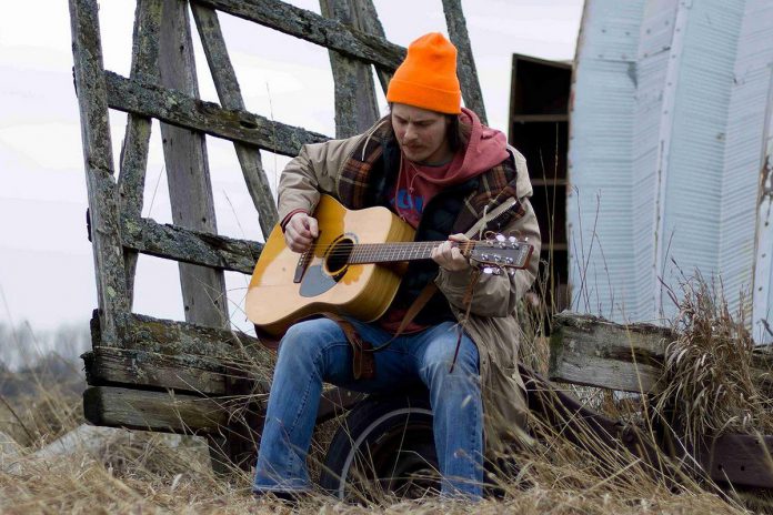 Northumberland County independent folk singer-songwriter Harry Hannah will be celebrating the release of his new single "Baby Don't Look Back" at The Oasis in downtown Cobourg on Friday night. (Photo via harryhannah.com)