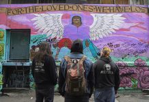 The Canadian documentary "Love in the Time of Fentanyl," which tells the story of a vibrant group of misfits, artists, and drug users who operate a renegade safe injection site in Vancouver's Downtown Eastside, fighting to save lives and keep hope alive in a neighbourhood ravaged by the overdose crisis, is one of the 60 films screening during the virtual 2023 ReFrame Film Festival from January 26 to February 3. (Photo courtesy of ReFrame Film Festival)
