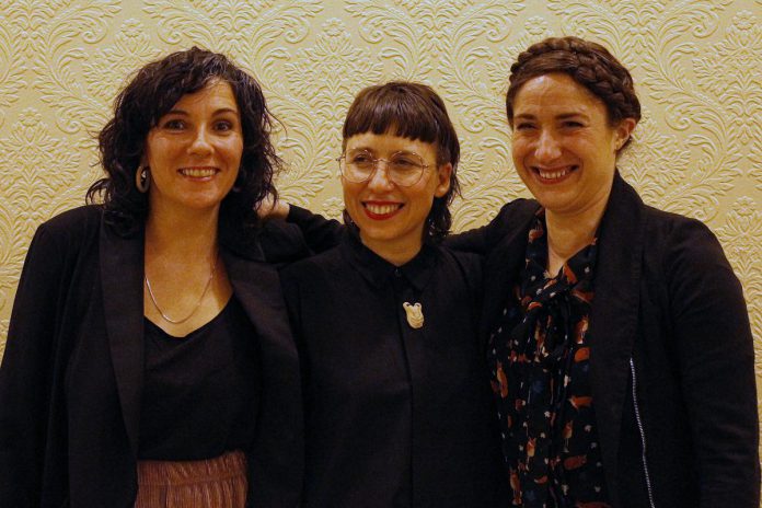 ReFrame Film Festival coordinator Lauren Corindia, artistic director Amy Siegel, and festival director Kait Dueck. (Photo: Ziysah von Bieberstein)