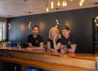 Brendan, Lorrie, and Lou Neskovski, who own and operate The Lokal Hub and Eatery and The Lokal Market in Woodville, as well as The LunchBox seasonal food truck business, have acquired Kawartha Lakes Winery in Fenelon Falls. (Photo: Vicky Champagne / Champagne Photography Studio Inc.)