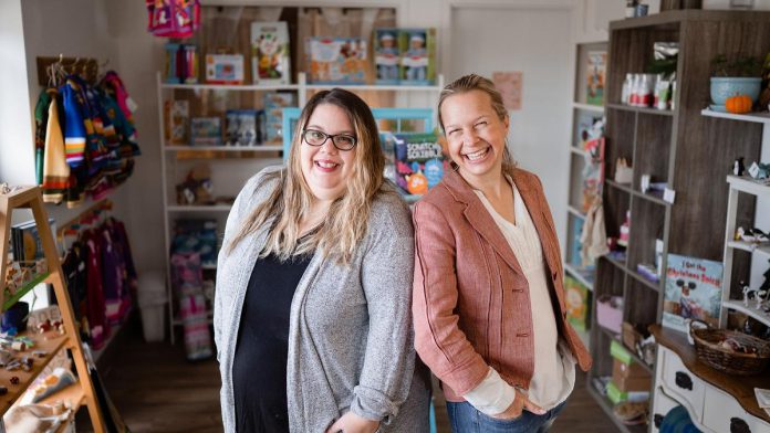 Sarah Susnar and Sonja Martin, owners of Peterborough preganancy and parenting studio Lavender and Play, have announced they are closing their business as of February 28, 2023. (Photo: Naomi Lucienne Photography)