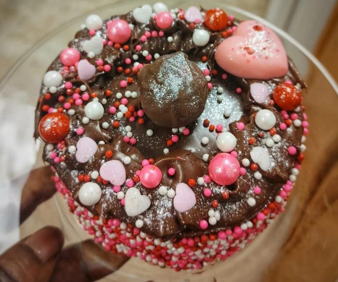 Millbrook Valley Chocolates in Millbrook is offering several Valentine's Day treats, including mini three-inch chocolate truffle cakes topped with assorted truffles. (Photo courtesy of Millbrook Valley Chocolates)