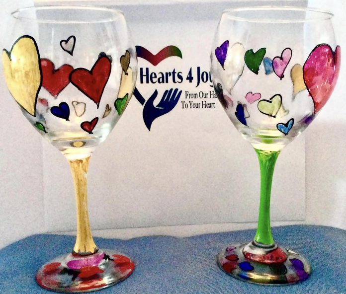 Hearts 4 Joy in Peterborough sells hand-painted love-themed gifts made by young adult artists with intellectual exceptionalities. (Photo courtesy of Hearts 4 Joy)