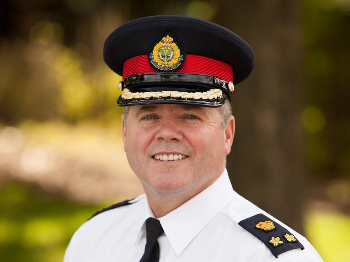 Peterborough deputy police chief Tim Farquharson is retiring on March 1, 2003 after 36 years of service. (Photo: Peterborough Police Service)