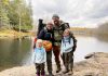 Kassy Scott and Tyler Scott, pictured with their two young daughters, used the mentorship experience and seed grant they received through the 2022 Spark Mentorships and Grants Program to expand Rare Escape, their venture that sees delicious culinary offerings paired with an outdoor adventure. The Spark program, offered collaboratively by the Tourism Innovation Lab and Peterborough & the Kawarthas Tourism (a division of Peterborough & the Kawarthas Economic Development), returns in 2023 with applications opening February 14. (Photo courtesy of Rare Escape)